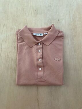 Lacoste Rose Dust Slim Fit Polo with Crocodile Logo